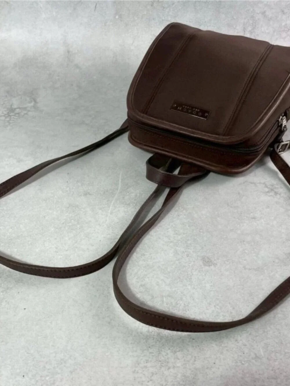 Coach Vintage Backpack Handbag Y2K Neoprene Leather Trim Zip Bag 6215